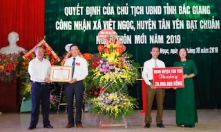 Xã Việt Ngọc (Tân Yên): Phát huy truyền thống cách mạng, phấn đấu trở thành đơn vị tốp đầu của huyện 